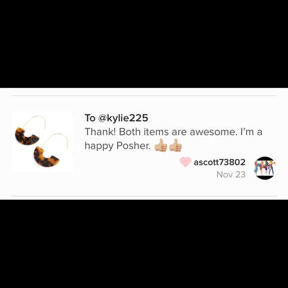 LAST ONE!! Tortoise Shell Drop Earrings - Picture 7 of 8